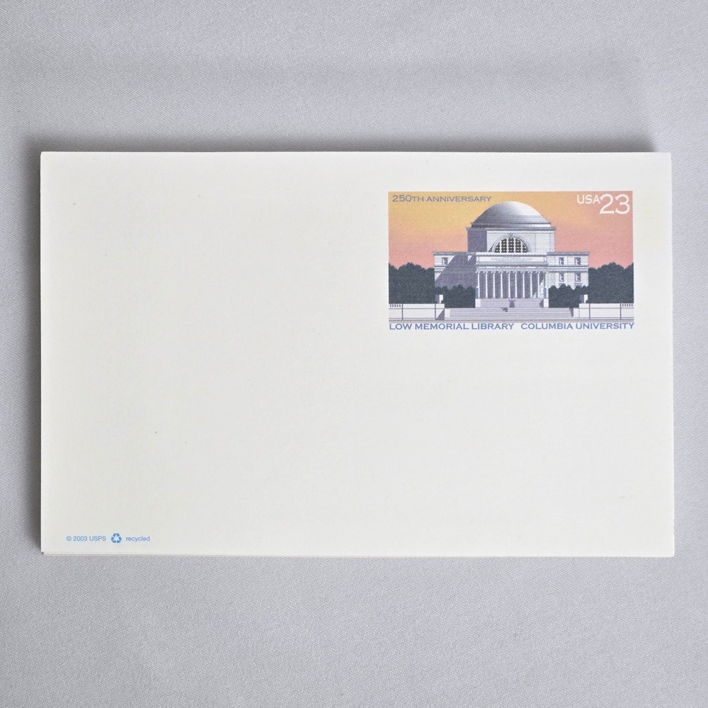 USPS‎ Stamped Postcards x38, 250th Anniversary Columbia University, Vintage 2003